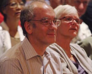 Chuck and Judy Lief in the audience at an event