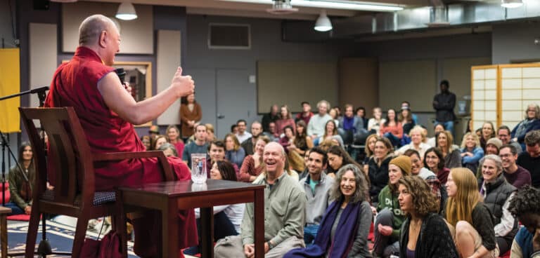 Ringu Tulku Rinpoche gives a talk at Naropa