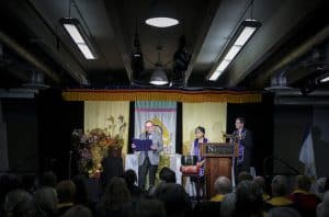 President Paul Burkhardt takes the presidential oath