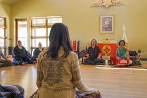MA Yoga Studies students at their bi-annual intensive