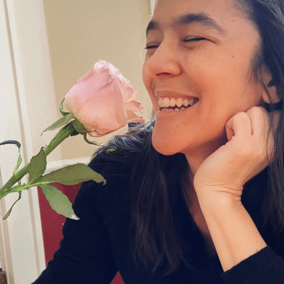 joyelle mcsweeney and pink flower