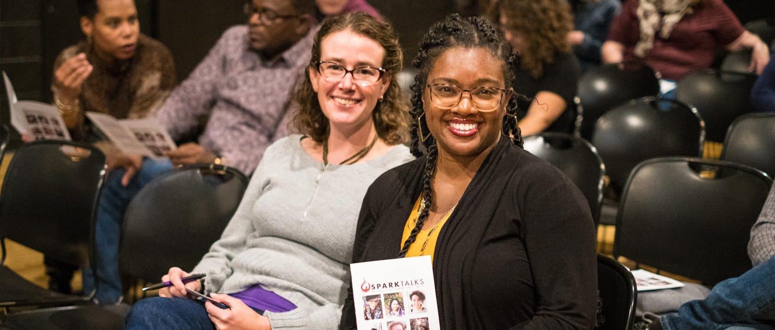 Audience members at Sparktalks