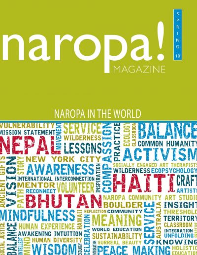Naropa Magazine Spring 2010, featured image